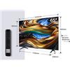 TCL P79 Serie P7 Smart TV Nanotecnologia WCG 4K 65" 65P79B, Dolby - Atmos, Google TV