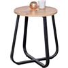 M2 Kollektion Merle 1 Tavolino, Metallo, Arredamento in Rovere artisano, B/H/T=50x50x50cm