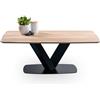 M2 Kollektion Toronto Tavolino da Salotto, Legno, Marrone, B/H/T=120x44x70cm