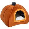 F Fityle Cuccia per Gatti Letti per Cani Cuccia per Dormire Calmante Snooze Morbido Cane Semi Chiuso Nido per Gatti Autoriscaldante Tenda per Gatti Grotta per, Marrone S