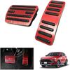 GAFAT MG ZS/MG HS/MG 5/MG Marvel R 2020-2024 Pedali per Gas e Freni, MG Pedali Copertura Pedali Piastra di Copertura Pedali, MG Accessori [Trasmissione Automatica] (Rosso)