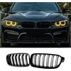 Jinpengyong F30 F31 Griglia Anteriore per BMW 3er F30 F31 F35 Griglia Paraurti Nero Lucido Radiatori a doppio rene frontali 2012-2018 (For 3er F30 2012-2018)