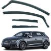 AirFlux Set di 4 deflettori d'aria compatibili con AUDI A3 S3 RS3 berlina 5 porte modelli 2013 2014 2015 2016 2017 2018 2019 2020.