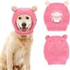 Fadcaer Cappello Invernale per Cani e Gatti, Caldo e Soffice, Lavorato a Maglia, Con Orecchie d'Orso, Accessorio per Animali Domestici, per Cuccioli