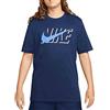 Nike DZ3276-412 M NSW Tee Swoosh Block T-Shirt Uomo Midnight Navy Taglia XL