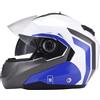 Sparco Casco Modulare Moto con Doppia Visiera Sparco Riders SP505 | Casco Moto Integrale Omologato ECE con Visiera Doppia Antigraffio | Casco Moto Modulare Uomo & Donna| BIANCO / BLU | XS