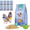 Best Friend Mangime Completo per Uccelli Esotici con Semi di Cicoria, Lattuga e Finocchio Mangime per gli uccelli con Ingredienti Naturali, Qualità 100% Made in Italy | Confezione da 8 pacchi