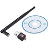 Xingdianfu WiFi WLAN Stick Adattatore USB 150Mbit 2dBi Wireless Wireless Dongle Antenna per Windows Vista/XP/2000/7/8/10, Linux, MAC OS