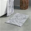 Fusion Matteo - Tappetino da bagno in 100% cotone, 50 x 80 cm, colore: Grigio