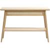 FJORDFORM Tavolo consolle in compensato, 1 ripiano, 1 cassetto, frontale in rattan, colore naturale