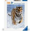 RAVENSBURGER 00148 PUZZLE DA 500 PZ. TIGRE SULLA NEVE