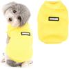 Ranphy Gilet in pile per cani di piccola taglia autunno inverno per ragazzi e ragazze carino pullover cappotto giacca morbida calda felpa per gattini animali domestici vestiti freddi,giallo, S