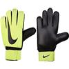 Nike Match, Guanti da Portiere Unisex, Volt/Nero, 10 (12.1-12.6 cm)