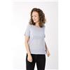 super.natural W Essential Scoop Tee, Maglietta a Maniche Corte. Donna, Skyway Melange, S