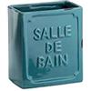 Gedy Vivienne portaspazzolini, Ceramica, blu, taglia unica