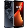 MsMga Smartphone Economico, 16GB ROM (scalabile fino a 128GB), display IPS da 5.0 Pollici, Sistema Operativo Android 9.0, Doppia Fotocamera Dual SIM, ID viso 3G Telefoni Cellulari (Pova5pro-Black)