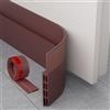 MARICATO 3 Pezzi Paraspifferi Porta Blindata, Guarnizione Sottoporta in Gomma, Paraspifferi Sottoporta Premium Ideale anche per Protezione da Suoni, Freddo, Antipolvere e Anti Bug (5 x 300 cm Marrone)