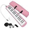 Generico Melodica a 37 tasti, giocattolo Melodica a 37 tasti,Strumento musicale a tastiera per pianoforte ad aria - Strumento melodica con tastiera Blow, strumento musicale portatile con tastiera per pianofort