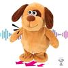 Hopearl cane parlante ripete quello che dici a piedi cucciolo giocattolo animato interattivo elettrico parlando peluche regalo di compleanno per i bambini di compleanno, 8''