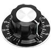 YWBL-WH 5 Set Manopole Potenziometro Regolabile Pomello Controllo Volume Zigrinato MF-A03 per Strumentazione Audio DIY