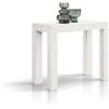Consolle allungabile VIAREGGIO effetto bianco frassinato 90×45 cm - 90×300