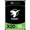 Seagate Hard disk 256GB 3.5 Seagate Exos X20 interno 18TB SATA 6Gb/s [ST18000NM003D]