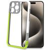 Celly Custodia protettiva Celly per iPhone 16 Pro Max Bianco/Giallo [BUMPER1081WHYL]