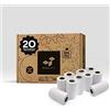AHR Quality - Premium Rotoli POS di Carta Termica Bianchi 57mm x14m x12mm Per Registratore di Cassa - Senza BPA, Per Ricevute Bancomat, Rotolini Per Scontrini 57x35x12
