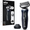 Braun Series 7 Regolabarba Uomo, Rasoio Elettrico Barba, Rifinitore Di Precisione EasyClick, 360° Flex, Wet&Dry, Ricaricabile, Custodia da Viaggio, Senza Fili, Idea Regalo, 71-B1200s Blu