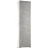 TERRANEO Scarpiera 1 anta doppia profondità L 50 x H 183 x P 30 cm 16 paia, bianco