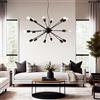 Brilliant Lampadario Moderno Dree PE18 / E27 / w/o bulbs nero paralume nero 18x E27 Ø98cm BRILLIANT