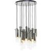 Brilliant Lampadario Moderno Glasini PE14 / E14 / w/o bulbs cromo paralume trasparente 14x E14 Ø52cm BRILLIANT
