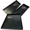 TeglieDiRoma KIT Teglie forno Composto da due teglie 40x15x2 Cm ed una teglia 40x30x2 Cm, ferro blu per pizza professionale Spessore teglie 8/10 Pizza alta idratazione ideale per professionisti della pizza
