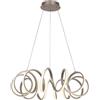 Leroy Merlin Lampadario LED moderno Sissy nichel Ø60cm, luce naturale 6200 lumen
