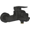 Grohe Rubinetto per vasca getto aerato Clova Pulse per muro nero spazzolato GROHE