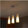 EGLO Lampadario Neoclassico Pinto bianco paralume trasparente 3x E27 Ø0cm EGLO