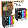 LOSMANN D&C 10x Cartucce d'inchiostro compatibili con Epson T1285-T1281 T1282 T1283 T1284 per Epson Stylus Office BX305FW S22 SX125 SX130 SX230 SX235w SX420W SX425W SX430W SX435W SX438W SX440W SX445W