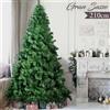 BAKAJI Albero Di Natale 210 cm Gran Sasso Super Folto 1417 Rami Pino Verde Base a Croce