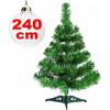 AZPRIME Albero Di Natale Sintetico 240cm Decorazione Decorazioni Per Casa Scuola Ufficio