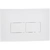 Pucci 80130560 Placca bianca a 2 pulsanti (cm 28x18) mod. Linea per cassetta incasso mod. Eco