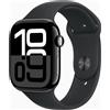 Apple Watch Serie 10 GPS 46mm Cassa NERO Cinturino Sport NERO