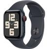 Apple Watch SE GPS + Cellular 40mm Cassa Alluminio Mezzanotte con Mezzanotte Sport Band - S/M