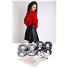 DesignEtte Jumper Mi Lee Bolero Kit per Principianti Lana e Super Kid Mohair/Seta Miscela Set di Filati e Pattern Starter Box per Adulti Artigianato 4ply, Grigio, M/L, 18 Pack