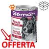 Monge Gemon Dog Adult Medium Bocconi con Manzo e Fegato - Lattina Da 415 Gr - CONFEZIONE RISPARMIO