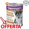 Monge Gemon Dog All Breeds Puppy & Junior Bocconi con Pollo e Tacchino - Lattina Da 415 Gr - CONFEZIONE RISPARMIO