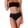 Lovable Slip Alto da Ciclo Mestruale Flusso Medio Period Panties Donna, Nero, L