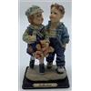 Statuetta Di Bambini Innamorati Con Orsetto In Resina Collection Alta 16 Cm ABC