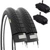 ECOVELO' 2 COPERTONI 14 x 1.75 (47-254) + CAMERE D'ARIA AMERICA GOMME PER CITY BIKE BAMBINO PNEUMATICI BICI BIMBO