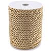 PH PandaHall PandaHall 20M (21 Yards) 5mm Twisted Cord Corda Nylon Twisted Cord Trim Filo String per Craft Fai da Te Fare Goldenrod Scuro