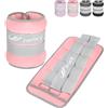 JORICY Pesi per Caviglie, Cavigliere Pesi Caviglie con Strisce Regolabili Set di 8 kg(Ogni Pesi 4 kg) Peso Caviglia Cavigliera Pesi Polsi e Caviglie per Palestra Pilates Fitness Donna Uomo